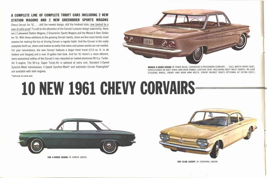 1961 Chevrolet Brochure Page 12